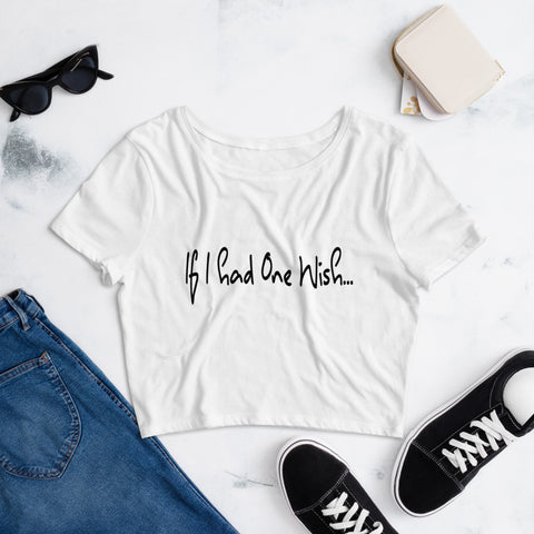 Women’s Crop Tee - One Wish